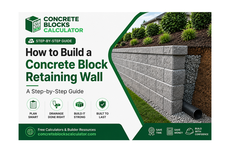 How to Build a Concrete Block Retaining Wall